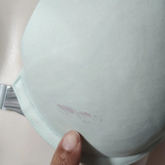 Victorias Secret PINK Wear Everywhere Push Up Bra Size 32DD Green Front Closure - Picture 11 of 11